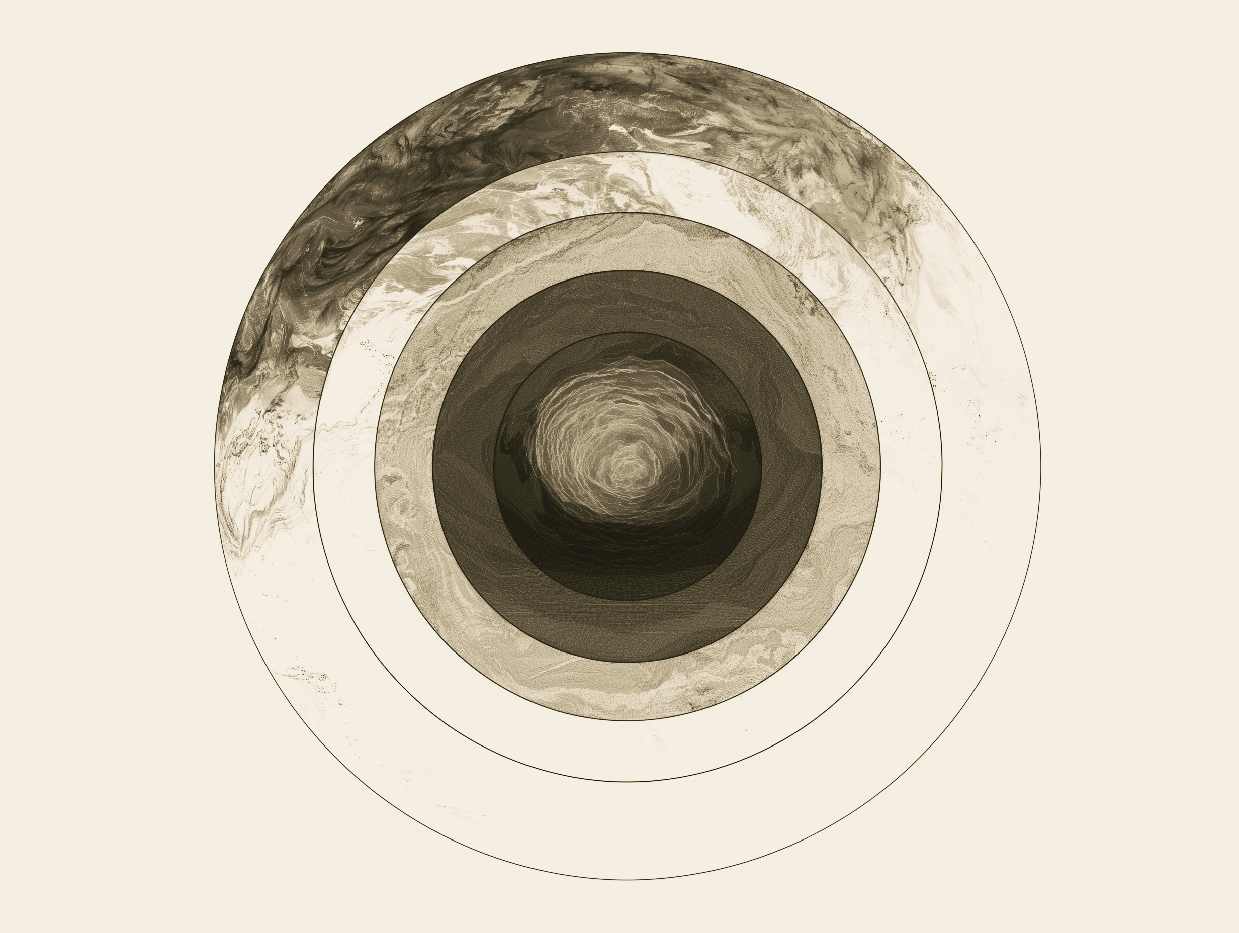 Concentric cross-section of Roky's intelligence stack